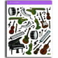 Music Theme Stickers Keyboard Instruments